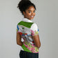 Equatorial Guinea Independence Day Parrot Women Polo Shirt Patriotic Flag Coat Of Arms Tropical Floral