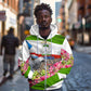 Equatorial Guinea Independence Day Parrot Zip Hoodie Patriotic Flag Coat Of Arms Tropical Floral