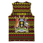 Uganda Christmas Basketball Jersey Flamingo Lights Uganda Flag and Black Red Yellow TS04