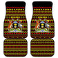 Uganda Christmas Car Mats Flamingo Lights Uganda Flag and Black Red Yellow - African Pride