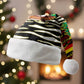 Uganda Christmas Santa Hat Santa in Canoe Christmas Tree Uganda Map Flag - African Pride