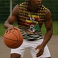 Uganda Christmas Sleeveless Hoodie Santa in Canoe Christmas Tree Uganda Map Flag - African Pride