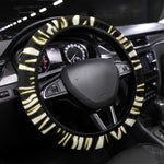 Uganda Christmas Steering Wheel Cover Santa in Canoe Christmas Tree Uganda Map Flag - African Pride