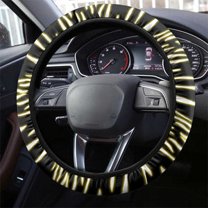 Uganda Christmas Steering Wheel Cover Santa in Canoe Christmas Tree Uganda Map Flag - African Pride