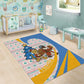 Somalia Christmas Area Rug Santa Cheetah Christmas Tree Village Scene and Festive Snowflake - African Pride