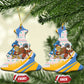 Somalia Christmas Ceramic Ornament Santa Cheetah Christmas Tree Village Scene and Festive Snowflake - African Pride