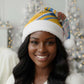 Somalia Christmas Santa Hat Santa Cheetah Christmas Tree Village Scene and Festive Snowflake - African Pride