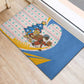 Somalia Christmas Rubber Doormat Santa Cheetah Christmas Tree Village Scene and Festive Snowflake - African Pride