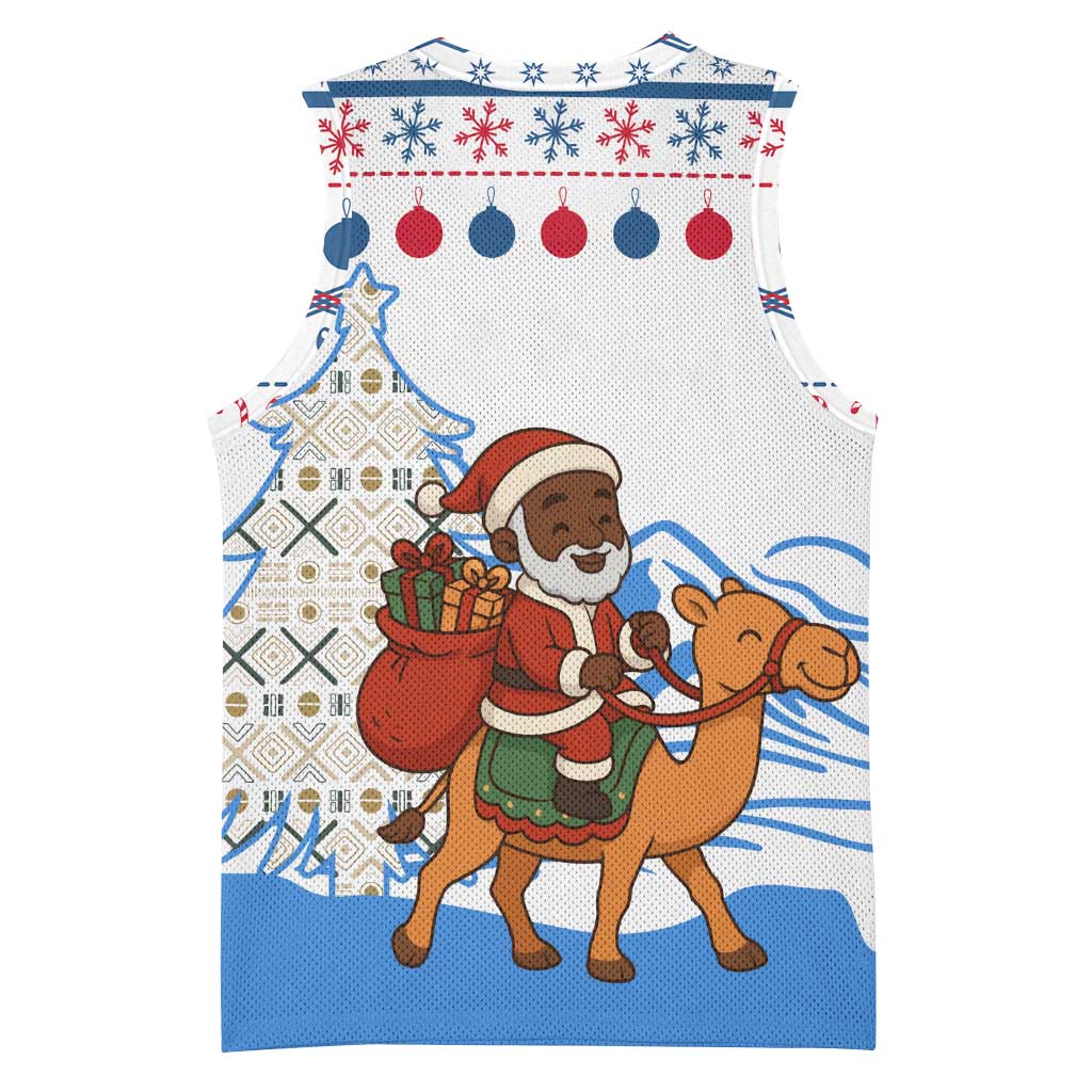 Somalia Christmas Basketball Jersey Santa on Camel Christmas Tree Ornaments Candy Canes and Snowflake TS04