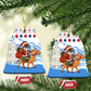 Somalia Christmas Ceramic Ornament Santa on Camel Christmas Tree Ornaments Candy Canes and Snowflake - African Pride