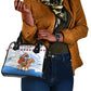 Somalia Christmas Shoulder Handbag Santa on Camel Christmas Tree Ornaments Candy Canes and Snowflake - African Pride