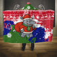 Gambia Christmas Hooded Blanket Santa Hippo National Coat of Arms Snowflakes and Festive Holiday - African Pride