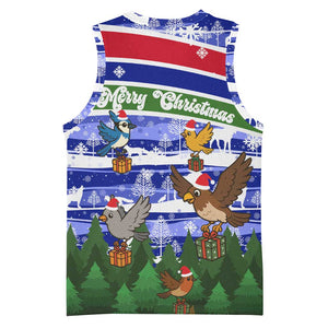Gambia Christmas Basketball Jersey Santa Birds Gift Boxes Forest Scene and Snowflake TS04