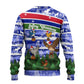 Gambia Christmas Ugly Christmas Sweater Santa Birds Gift Boxes Forest Scene and Snowflake - African Pride