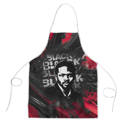 Steve Biko Apron with Black Consciousness Portrait, Power Fist Symbol and Red-Black Freedom - African Pride
