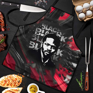 Steve Biko Apron with Black Consciousness Portrait, Power Fist Symbol and Red-Black Freedom - African Pride