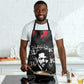 Steve Biko Apron with Black Consciousness Portrait, Power Fist Symbol and Red-Black Freedom - African Pride