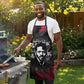 Steve Biko Apron with Black Consciousness Portrait, Power Fist Symbol and Red-Black Freedom - African Pride