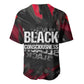 Steve Biko Baseball Jersey with Black Consciousness Portrait, Power Fist Symbol and Red-Black Freedom - African Pride