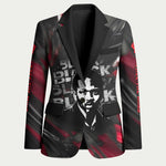 Steve Biko Blazer with Black Consciousness Portrait, Power Fist Symbol and Red-Black Freedom - African Pride