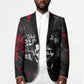 Steve Biko Blazer with Black Consciousness Portrait, Power Fist Symbol and Red-Black Freedom - African Pride