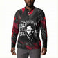 Steve Biko Button Sweatshirt with Black Consciousness Portrait, Power Fist Symbol and Red-Black Freedom