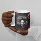 Steve Biko Ceramic Mug with Black Consciousness Portrait, Power Fist Symbol and Red-Black Freedom - African Pride