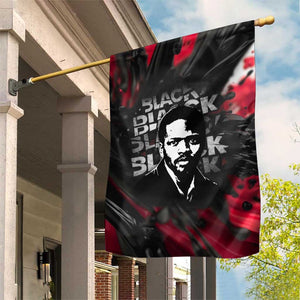 Steve Biko Garden Flag with Black Consciousness Portrait, Power Fist Symbol and Red-Black Freedom - African Pride