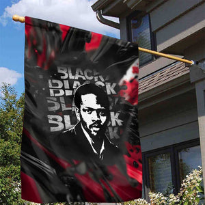 Steve Biko Garden Flag with Black Consciousness Portrait, Power Fist Symbol and Red-Black Freedom - African Pride