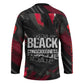 Steve Biko Hockey Jersey with Black Consciousness Portrait, Power Fist Symbol and Red-Black Freedom - African Pride