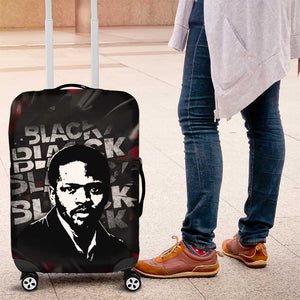 Steve Biko Luggage Cover with Black Consciousness Portrait, Power Fist Symbol and Red-Black Freedom - African Pride