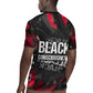 Steve Biko Rugby Jersey with Black Consciousness Portrait, Power Fist Symbol and Red-Black Freedom - African Pride