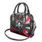 Steve Biko Shoulder Handbag with Black Consciousness Portrait, Power Fist Symbol and Red-Black Freedom - African Pride