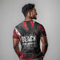 Steve Biko T shirt with Black Consciousness Portrait, Power Fist Symbol and Red-Black Freedom - African Pride