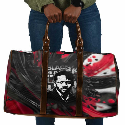 Steve Biko Travel Bag with Black Consciousness Portrait, Power Fist Symbol and Red-Black Freedom - African Pride
