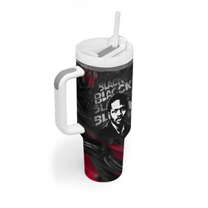 Steve Biko Tumbler With Handle with Black Consciousness Portrait, Power Fist Symbol and Red-Black Freedom - African Pride