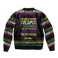 Steve Biko Bomber Jacket with Microphone Portrait, Black Consciousness Quote and Vibrant Ethnic Wave - African Pride