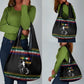Steve Biko Grocery Bag with Microphone Portrait, Black Consciousness Quote and Vibrant Ethnic Wave - African Pride