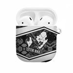 Steve Biko AirPods Case with Monochrome Portrait, Ideas Do Not Die Quote - African Pride