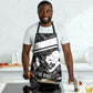 Steve Biko Apron with Monochrome Portrait, Ideas Do Not Die Quote - African Pride