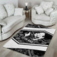 Steve Biko Area Rug with Monochrome Portrait, Ideas Do Not Die Quote - African Pride