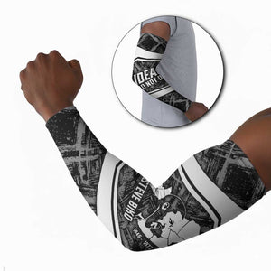 Steve Biko Arm Sleeves with Monochrome Portrait, Ideas Do Not Die Quote - African Pride