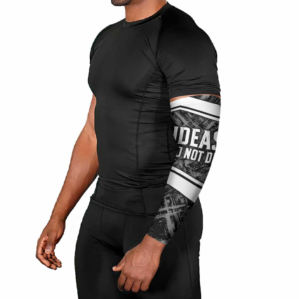 Steve Biko Arm Sleeves with Monochrome Portrait, Ideas Do Not Die Quote - African Pride
