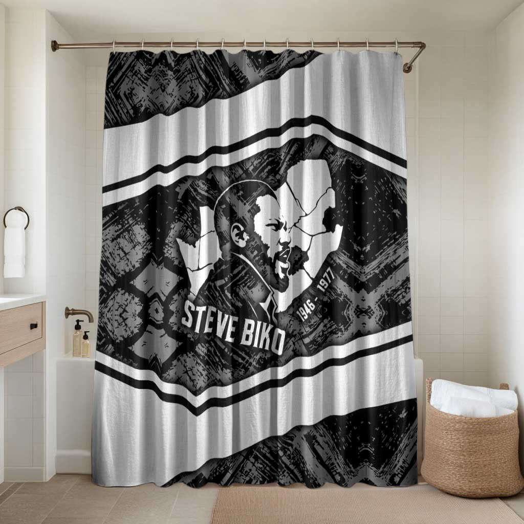 Steve Biko Bathroom Set with Monochrome Portrait, Ideas Do Not Die Quote - African Pride