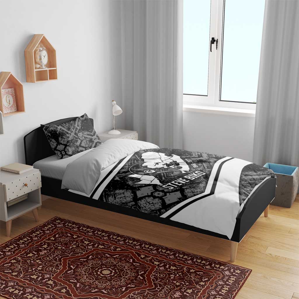 Steve Biko Bedding Set with Monochrome Portrait, Ideas Do Not Die Quote - African Pride