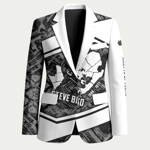 Steve Biko Blazer with Monochrome Portrait, Ideas Do Not Die Quote - African Pride