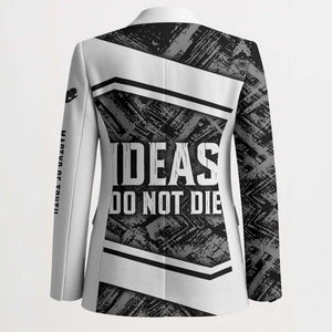 Steve Biko Blazer with Monochrome Portrait, Ideas Do Not Die Quote - African Pride
