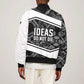 Steve Biko Bomber Jacket with Monochrome Portrait, Ideas Do Not Die Quote - African Pride