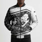 Steve Biko Bomber Puffer Jacket with Monochrome Portrait, Ideas Do Not Die Quote - African Pride