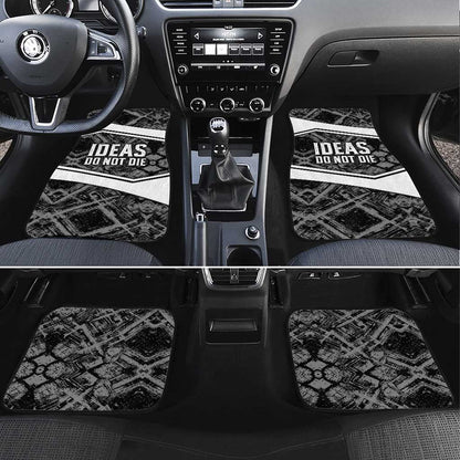 Steve Biko Car Mats with Monochrome Portrait, Ideas Do Not Die Quote - African Pride